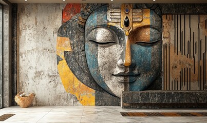 Shiva in a modern context, blending traditional and contemporary elements, Generative AI