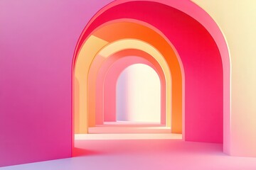 Minimalist Curves and Geometric Shapes, a serene composition featuring soft fluid forms, emphasizing simplicity and harmony in design.