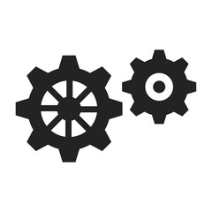 Obraz premium illustration of Setting gear icon set isolated