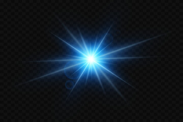 
Light flash, explosion effect, flare, star. On a transparent background.