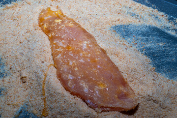 meat in a crumb