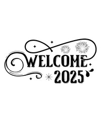 Happy New Year 2025 Svg Bundle, Happy New Year 2025 svg, New Year SVG Bundle, New Year quotes svg file, Hello 2025 svg,Happy New Year 2025 SVG Bundle,