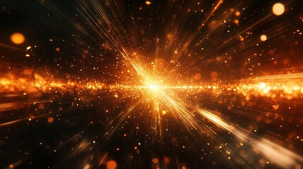 Obraz premium Bright Abstract Light Burst with Sparkle Effect
