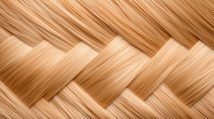 Braided Blonde Hair Close-Up