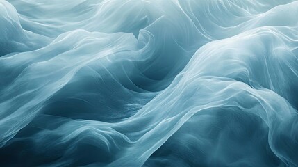 Fototapeta premium Abstract Texture of a Blue Fabric with Wavy Lines