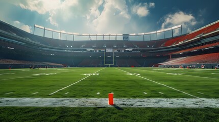 Obraz premium The magnificent American football stadium