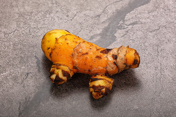 Fresh curcuma root for cooking