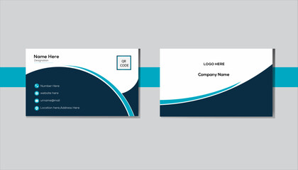 Clean and creative professional business card design.