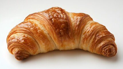 Fresh croissant on a white background. Isolated. 