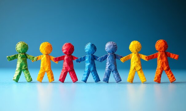 Teamwork Corporate Unity and collaboration within the corporate team, reinforcing the idea that success is a collective effort concept, Generative AI