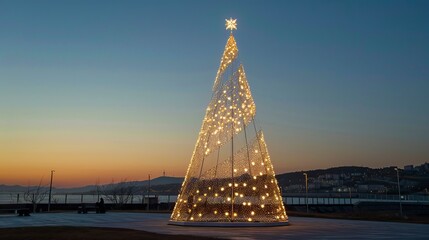 christmas tree light, Christmas Background, New Year's eve