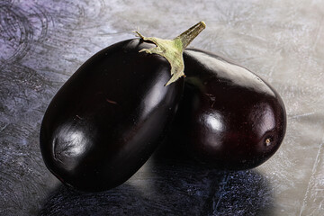 Ripe tasty natural organic eggplant