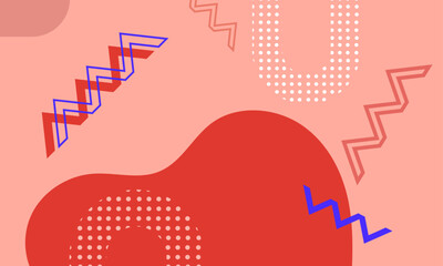 Flat design of abstract geometric background