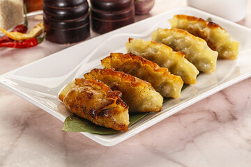 Fried Japanese stuffed dumplings - Gyoza