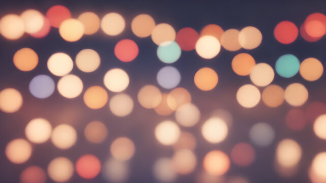  Love symbol heart shpaes in  colorful bokeh lights, concept for Valentine's Day, wedding etc. AI generated image