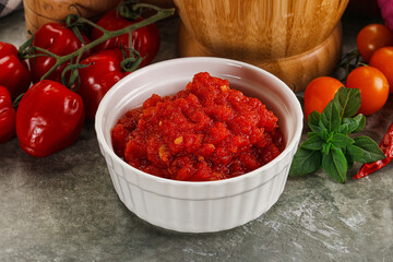 Fresh tomato puree pasta sauce