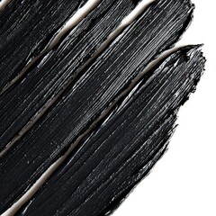 Fototapeta premium Black Paint Brush Strokes Abstract Texture Artistic Background