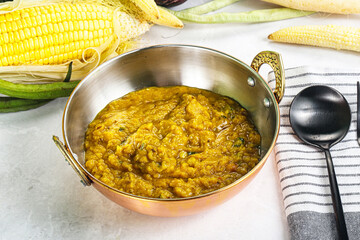 Vegan cuisine - Indian soup daal