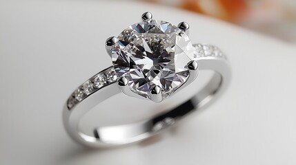Dazzling Diamond Solitaire Engagement Ring