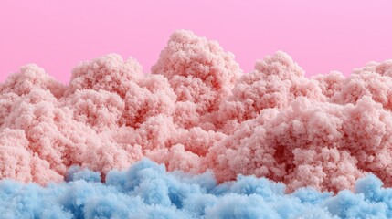 Abstract Pink and Blue Textured Background   Cloud Like Design
