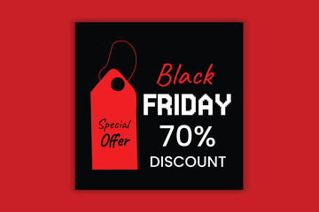 black friday sale banner template