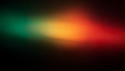 Obraz premium Defocused red green orange radiance soft texture on dark black abstract empty space background. Neon blur glow. Color light overlay. Copy space.