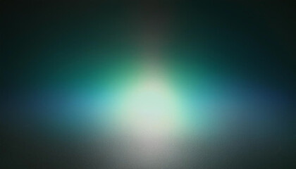 Obraz premium Defocused Dusty grey Luminous green Light blue radiance soft texture on dark black abstract empty space background. Neon blur glow. Color light overlay. Copy space.