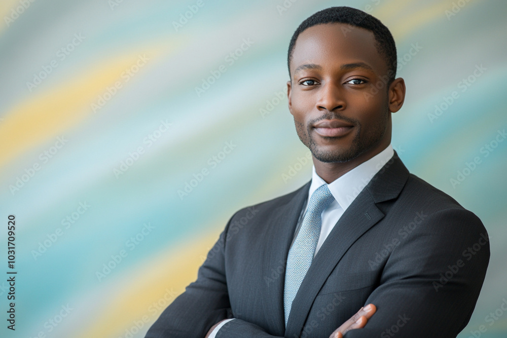 Canvas Prints A man in a suit and tie is posing for a photo