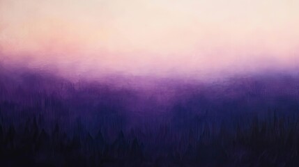 Abstract Purple and Pink Foggy Landscape