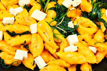 Gnocchi with a pumpkin