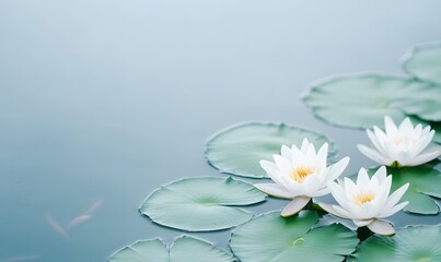 White water lily, Generative AI
