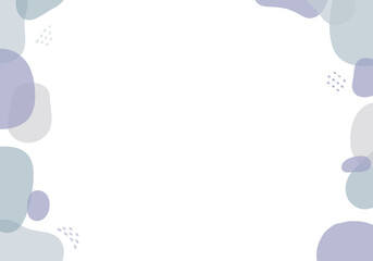 透明感のある抽象的なブルーのフレーム