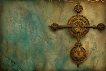 Fototapeta premium wallpaper of spiritual astrological zodiac sign libra