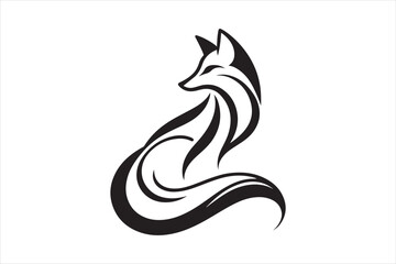Minimalist Sleek and Simple Fox Head Illustration Logo Design 19.eps