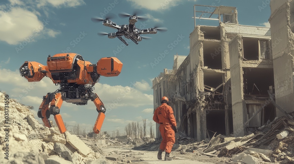 Poster robotics in disaster response: explore how robotics can be utilized in disaster response efforts