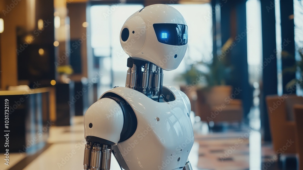 Poster robotics in the workplace: explore the integration of robotics in various workplace environments
