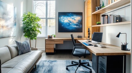 Setting Up a Home Office for Dual Purposes: Explore how to design a home office that serves dual purposes, such as a workspace and a guest room.