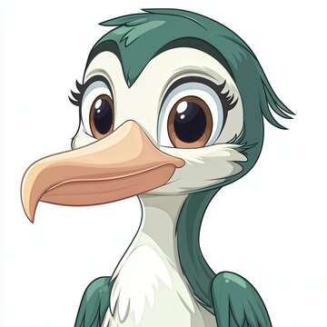 recommend clip art: Cute Cartoon Pelican Bird Illustration   Baby Animal Character Design