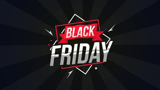 An animation of a black friday background