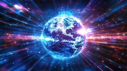 Fototapeta premium The Evolution of the Internet: Explore the journey of the Internet from its inception to the present day