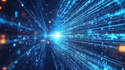 Naklejka premium The Future of Big Data: Speculate on the future of big data and its evolving role in various industries.