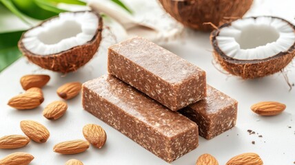 Delicious keto protein bars made with almond and coconut flour for a low-carb, grain-free snack option.
