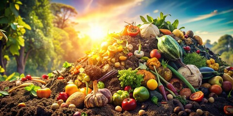 Urban Exploration of Fruit and Vegetable Waste in a Compost Heap for Garden Fertilizer