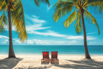 Summer Beach Sea Tourism Holidays by the sea, travel, sun lounger