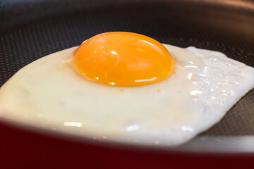 フライパンの上の目玉焼き