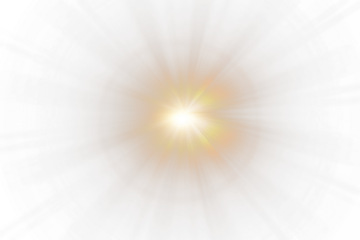 Golden Sunlight with Abstract Sun Burst on Black Background