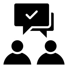 Effective Communication Glyph Icon