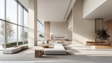 Fototapeta premium Modern Minimalist Interior