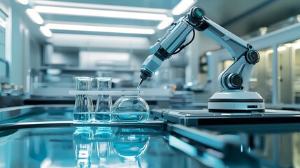 Futuristic Robotic System Analyzing Wastewater Samples for Safe Treatment and Reuse