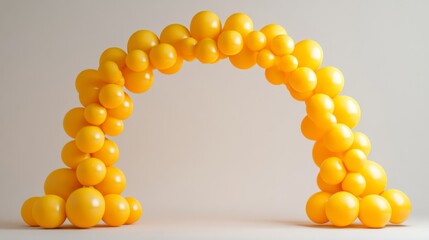 Yellow Balloon Arch